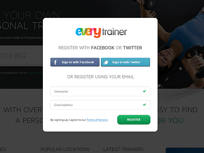 Sign up button facebook login sign up twitter