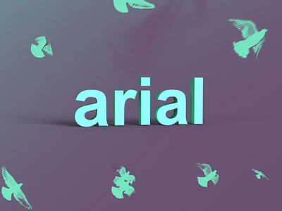 arial 3d arial bird gradient type