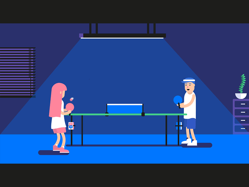 Do you love table tennis? animation app ball bounce illustration motion phone ping pong table tennis