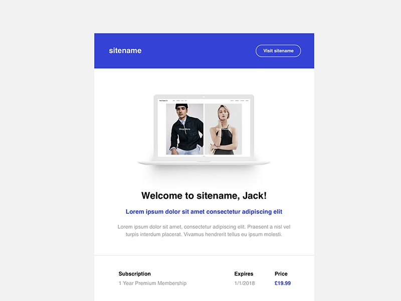 Newsletter template table html clean template email newsletter