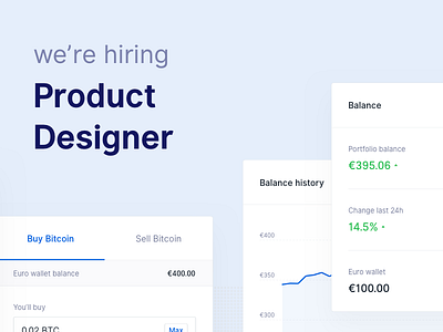 Hiring a Product Designer in Amsterdam amsterdam bitcoin blockport btc crypto cryptocurrency hiring