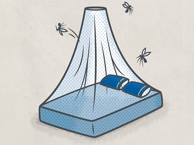 Mosquito Net illustration infographic malaria mosquito net poverty
