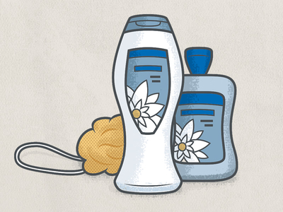 Shampoo body wash illustration infographic shampoo