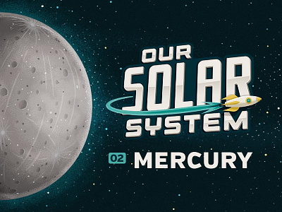 02 Mercury children cosmos illustration kids mercury planets science solar system space