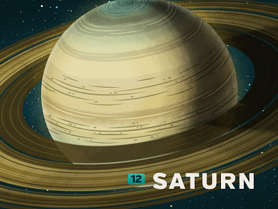 12 Saturn children illustration kids moons planets saturn science solar system space