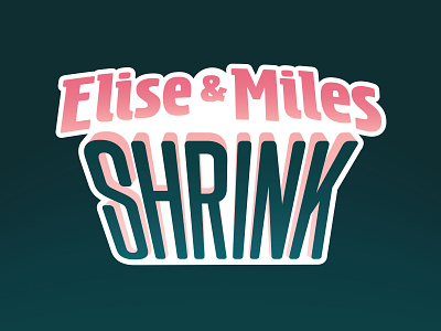 Elise & Miles Shrink Logo book branding children childrens book kids logo type typography wordmark