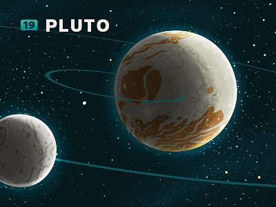 19 Pluto children illustration kids moons planets pluto science solar system space