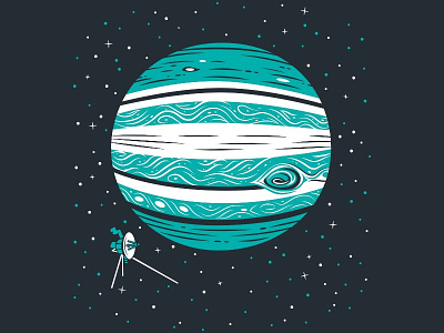 Jupiter children cosmos illustration jupiter kids planet space stars voyager 1