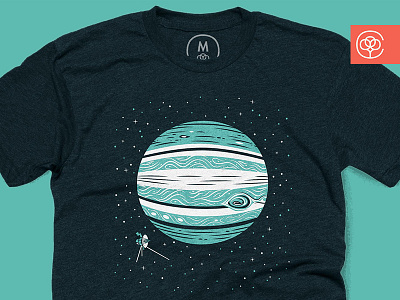 Jupiter Shirt cosmos cotton bureau illustration jupiter planet space stars t shirt tshirt voyager 1