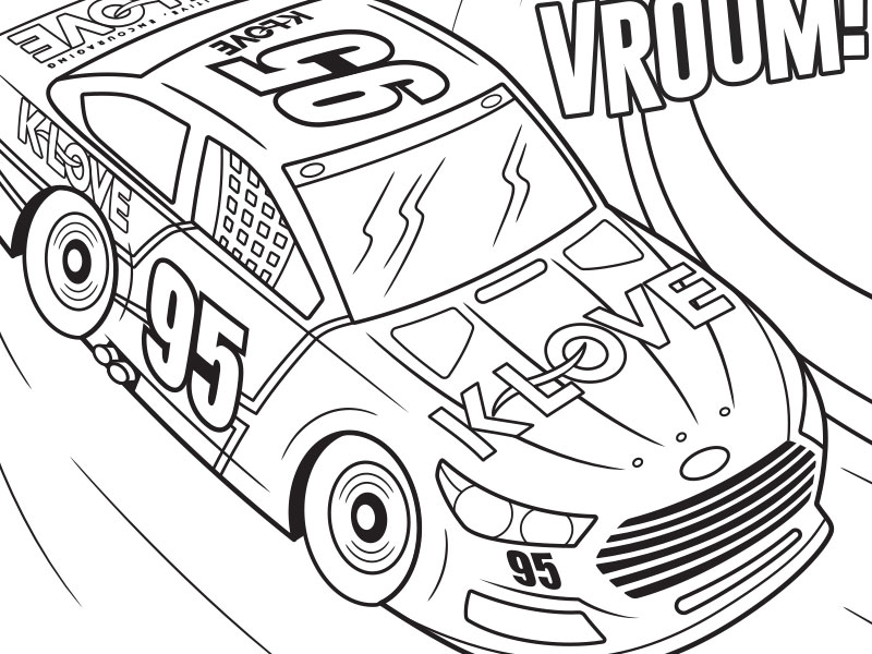 nascar race car drawing