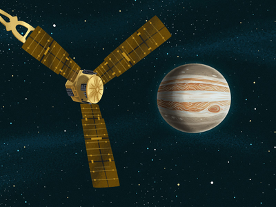 Juno cosmos illustration juno jupiter nasa planet space stars