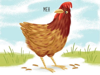 Mother Cluckers chicken children flock illustration kids