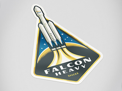Falcon Heavy Sticker