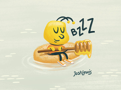 Buzz bee buzz cereal children honey nut cheerios illustration kids mascot milk