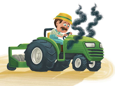 The Saving Farmer 3 book children farm farmer illustration kidlitart kids picture book picture books tractor