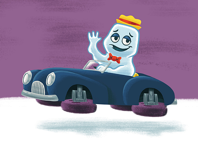 Boo Berry boo berry car cereal children illustration kids monsters