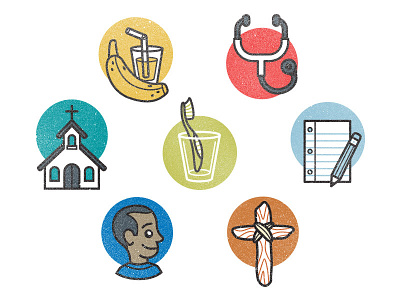 Non-profit Icons brush child church education food icon icons illustration medical set tooth