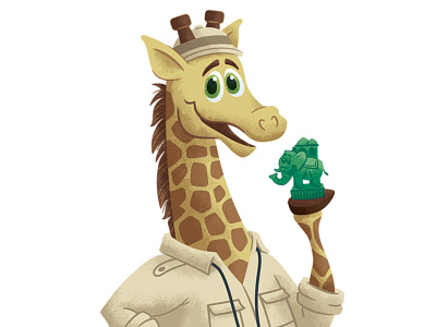 Giraffe activities animal chess children games giraffe illustration kids pith helmet safari texture