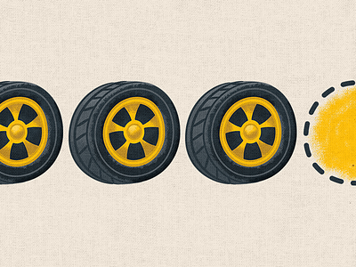 Infographic - Tires (WIP) icon illustration infographic tires