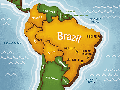 Map - South America
