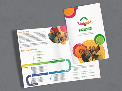 Brookview Mockup bi fold brochure non profit print print design