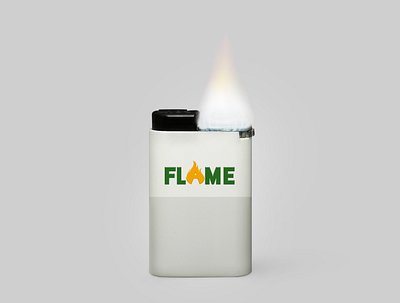 social media post advertising flame graphic design logo typography