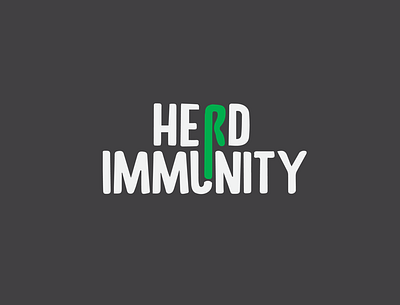 Herd Immunity logo covid19 herd logo shepherd wand