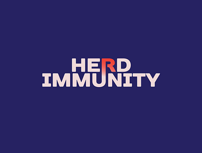 Herd Immunity logo v.2 covid19 health herd logo