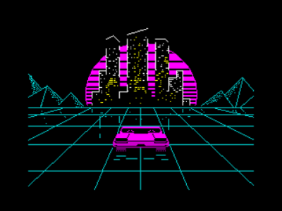 Neonwave. ZX Spectrum Artwork