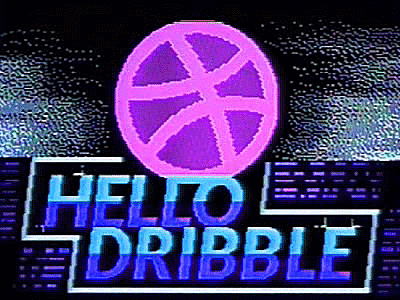 Hello Dribbble! demoscene intro scene speccy vintage