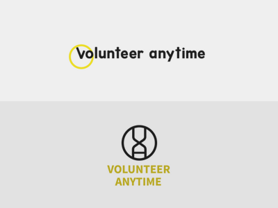 Logo ideas for a non-profit organization clock hourglass logo