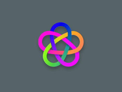 The knot I knot pentagram rainbow star