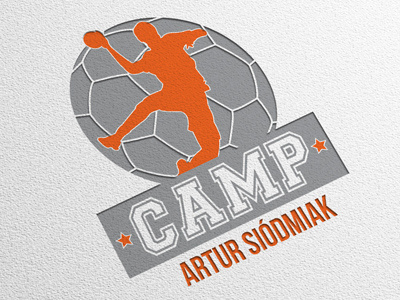 Camp Logo ball handball logo print team