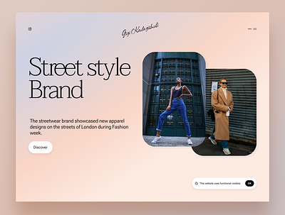 Street style store - Landing page discover landing landing page page street street style style ui ux