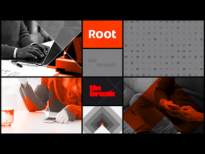 Root Screen Saver branding design