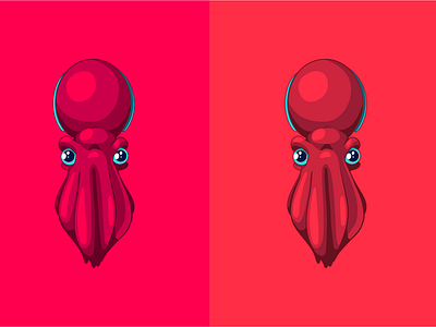 Warmblooded ahzzzz illustration pretentious sea creatures squid vector