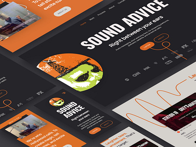 Sound Advice Website Layouts