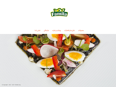 Famila Web Site Design design food