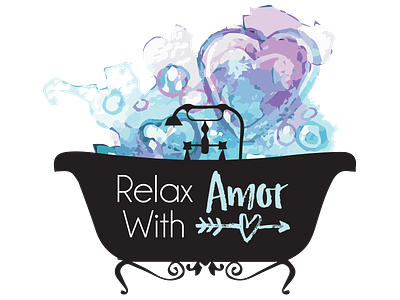 Amor Logo logo mockup vector watercolor