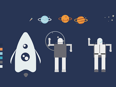 Spaceship dartboard design illustration vector