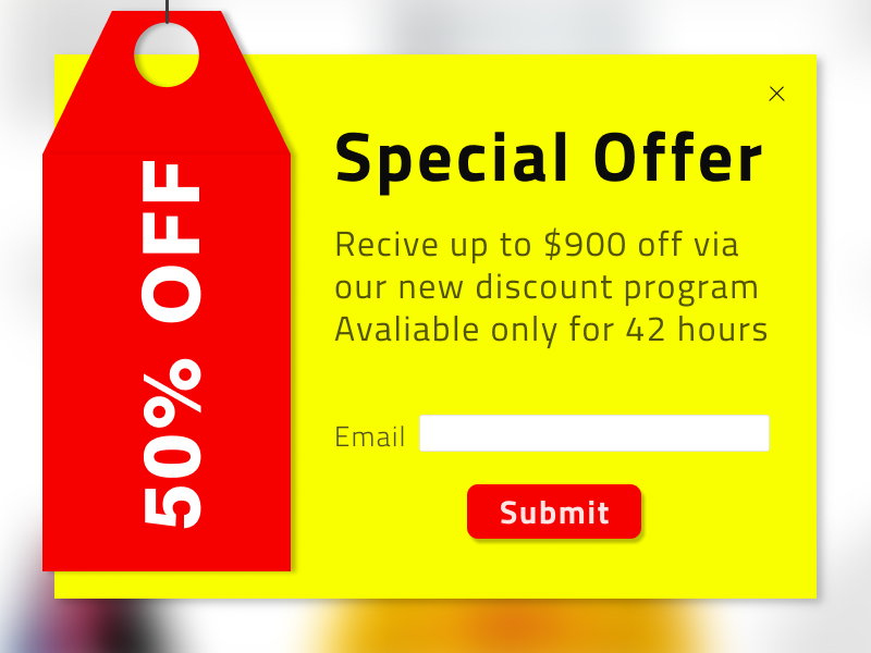 Daily UI day 36 - Special offer by Volodymyr Skebalo on Dribbble