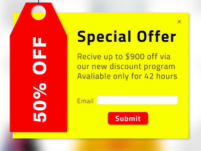 Daily UI day 36 - Special offer