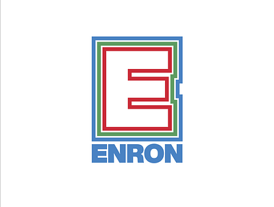 Enron branding business corporate design enron illustrator logo logo design logotype rebrand redesign vector
