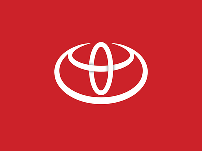 Toyota Redesign branding car design logo logo design redesign toyota vector