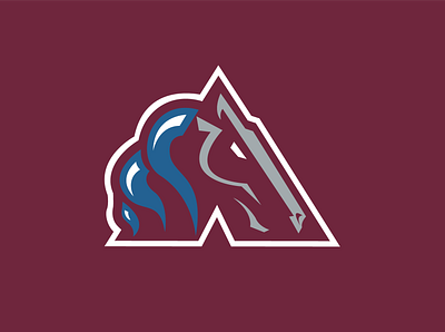 Broncos / Avalanche branding design illustration illustrator logo sports typography vector