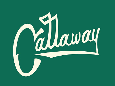 Callaway Golf branding callaway drawing golf handlettering illustrator logo logotype script typogaphy vector