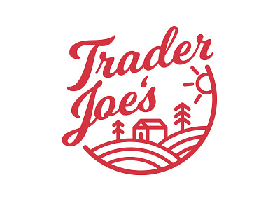 Trader Joe's branding design graphic design illustration illustrator logo redesign typography vector