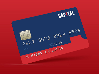 Capital One Card Design brand branding credit card design illustrator logo mockup redesign typography vector