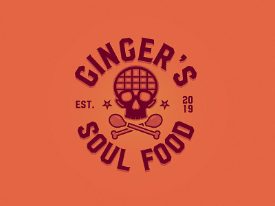 Ginger's Soul Food branding design ginger graphic design icon illustration illustrator logo logo design restaurant soul food typography vector