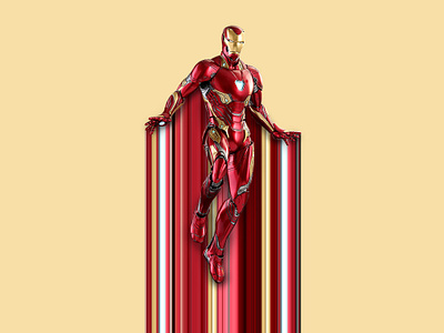 Iron Man Pixel Stretch avengers design ironman photoshop pixel stretch